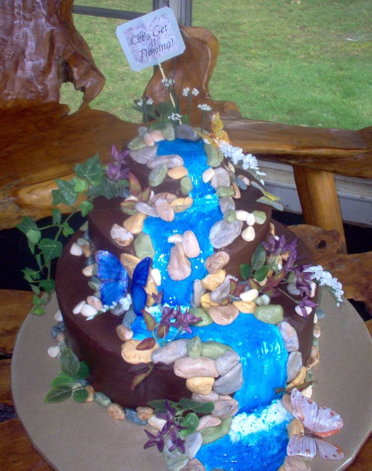 Waterfalls Wedding Cakes
 Waterfall Cake