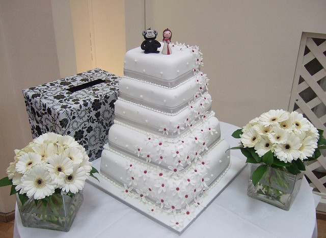Waterfalls Wedding Cakes
 Flower Waterfall Wedding Cake