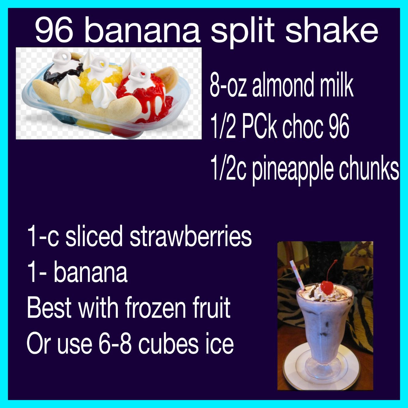 Weight Loss Smoothie Recipes With Whey Protein
 Plexus 96 Whey protein banana split shake