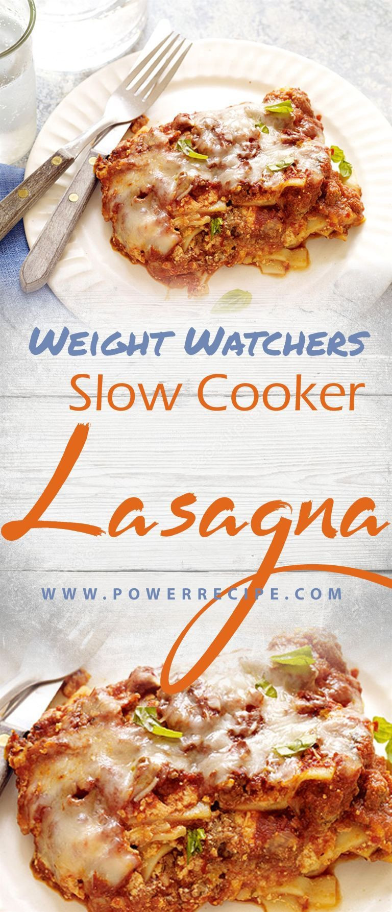 Weight Watcher Slow Cooker Lasagna
 Slow Cooker Lasagna