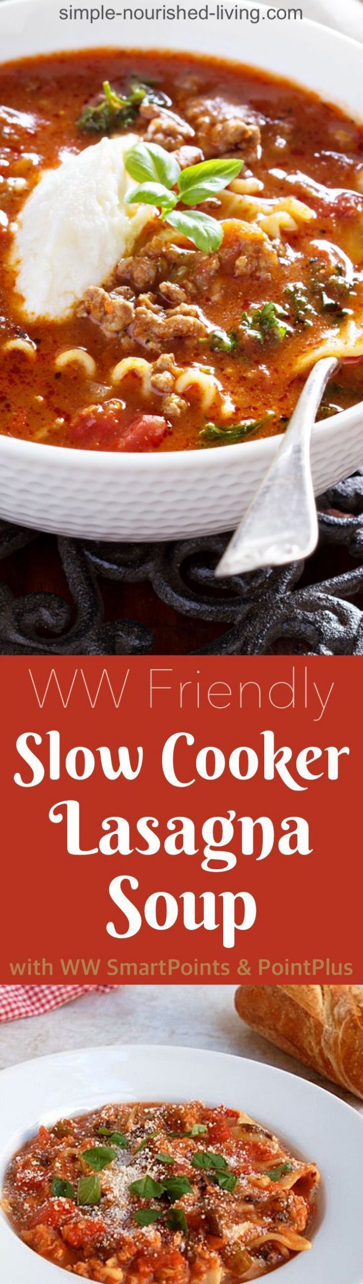 Weight Watcher Slow Cooker Lasagna
 Skinny Slow Cooker Lasagna Soup Recipe