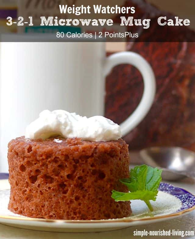 Weight Watchers Cake Recipe
 Weight Watchers 3 2 1 Microwave Mug Cake