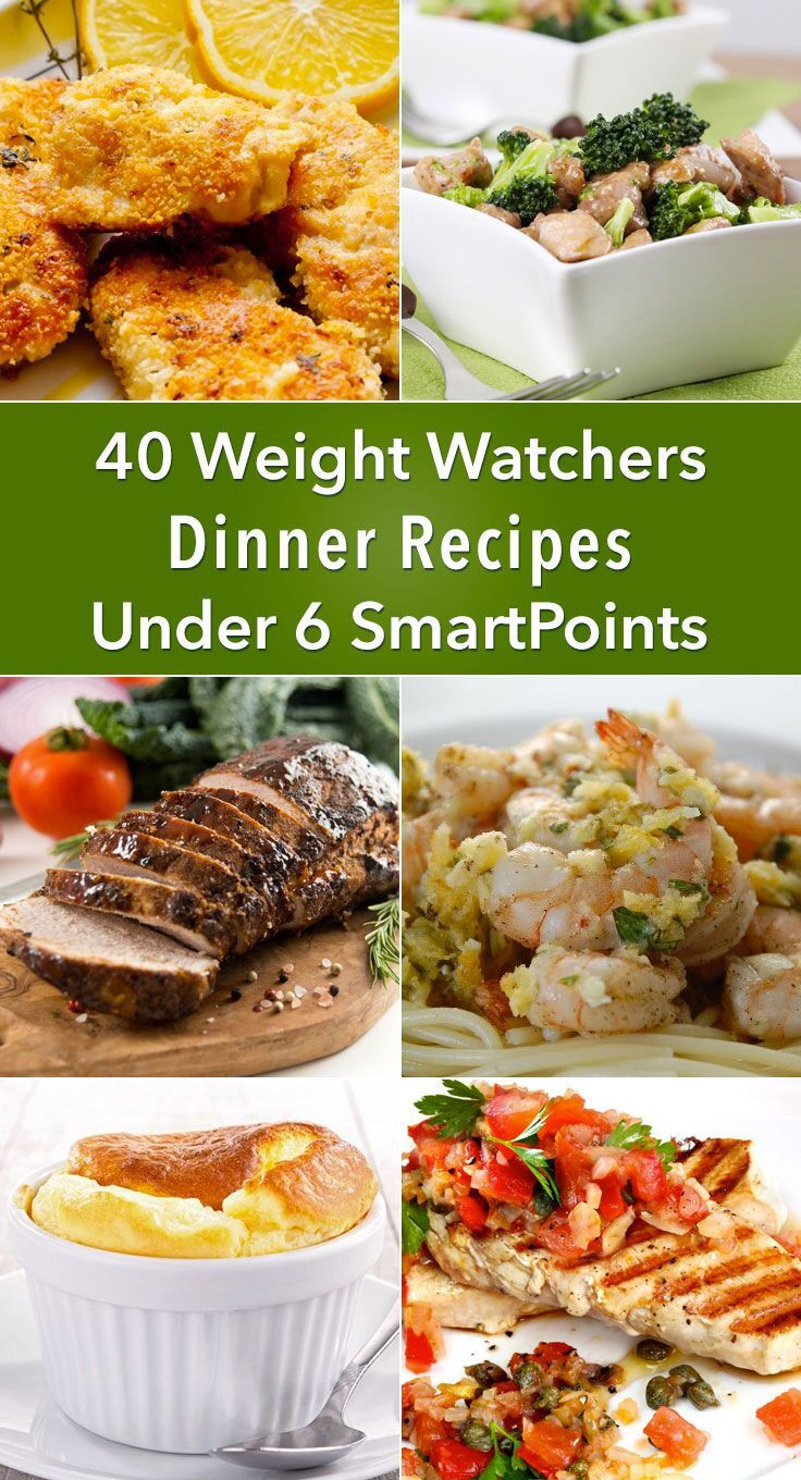 Weight Watchers Dinner Recipes
 40 Weight Watchers Dinner Recipes Under 6 SmartPoints