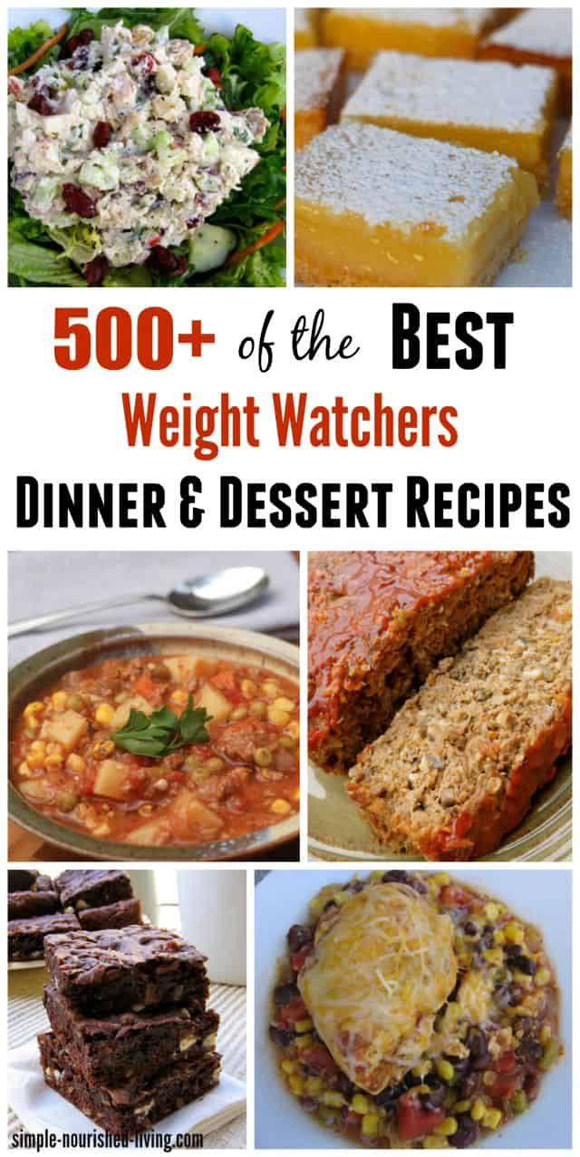 Weight Watchers Dinner Recipes
 500 Weight Watchers Recipes for Dinner and Dessert
