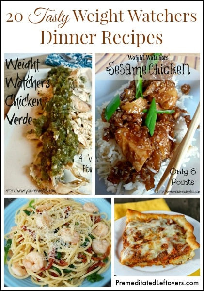 Weight Watchers Dinner Recipes
 20 Weight Watchers Dinner Recipes Premeditated Leftovers™