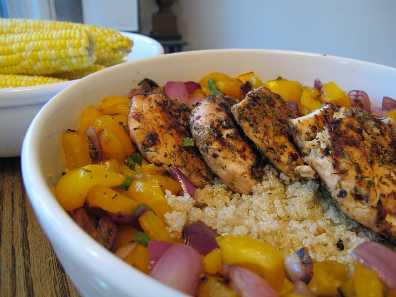 Weight Watchers Quinoa Recipes
 Grilled Cajun Seasoned Chicken and Peppers on Quinoa