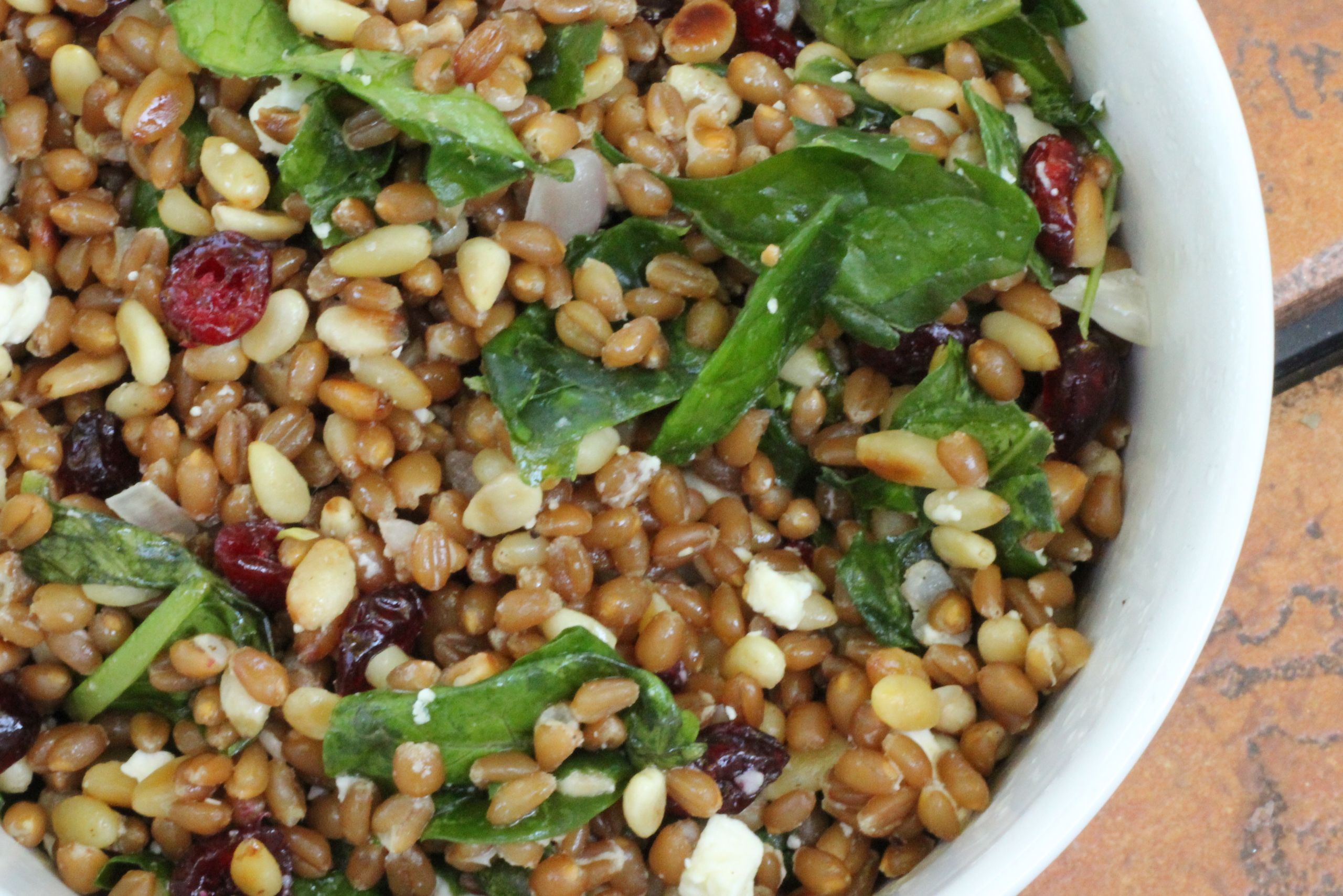 Wheat Berry Salad Recipes
 Citrus Wheat Berry Salad With Spinach and Pine Nuts