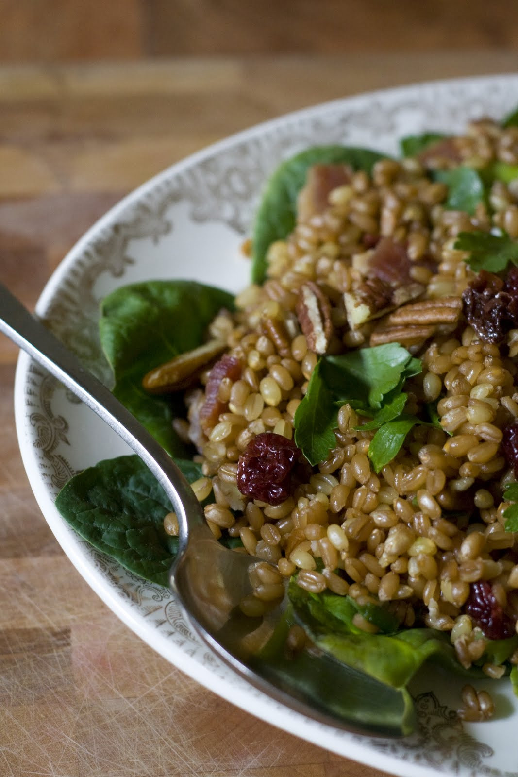 Wheat Berry Salad Recipes
 Wheat Berry Salad Recipe with Bacon Pecans Spinach & Sun