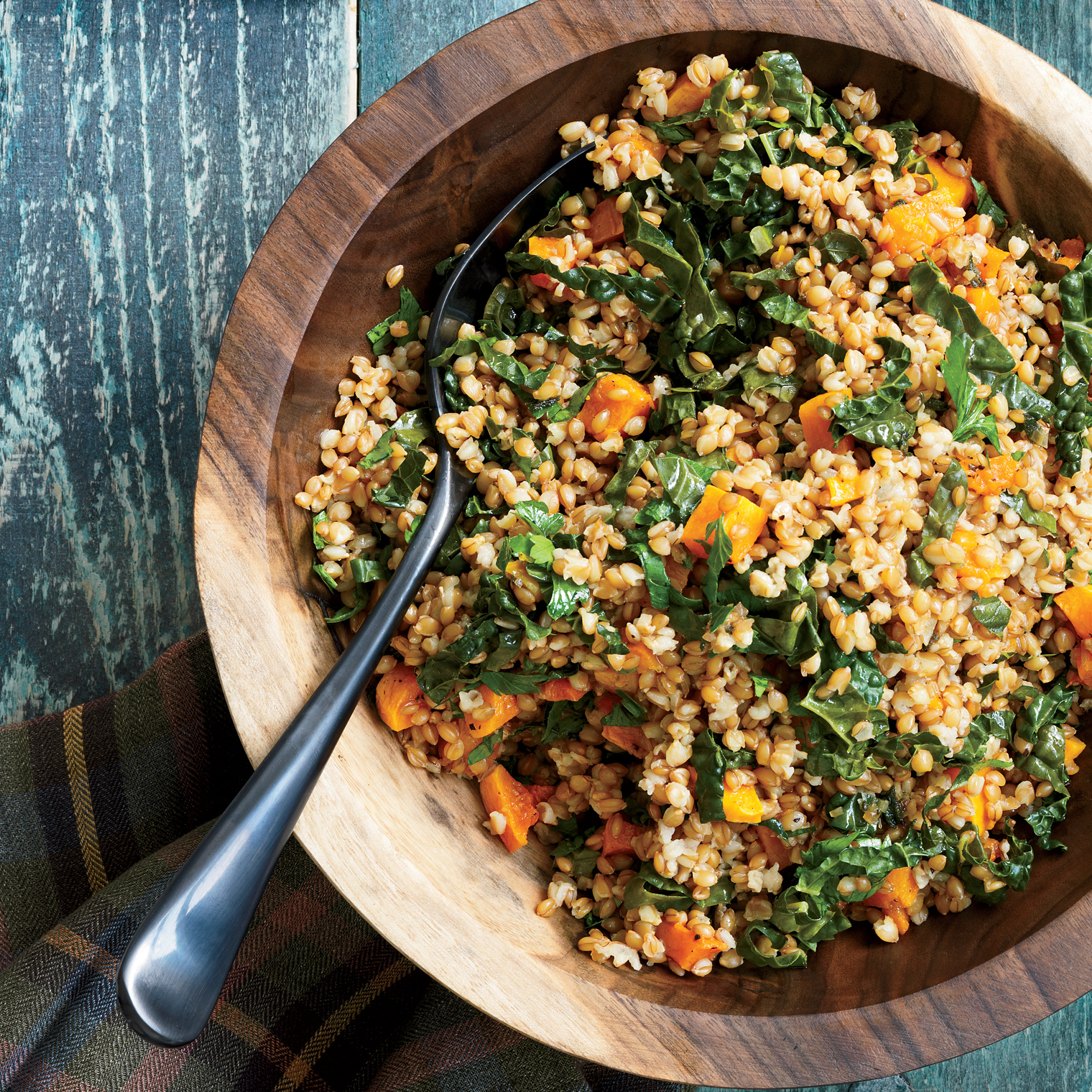 Wheat Berry Salad Recipes
 Wheat Berry Salad with Tuscan Kale and Butternut Squash