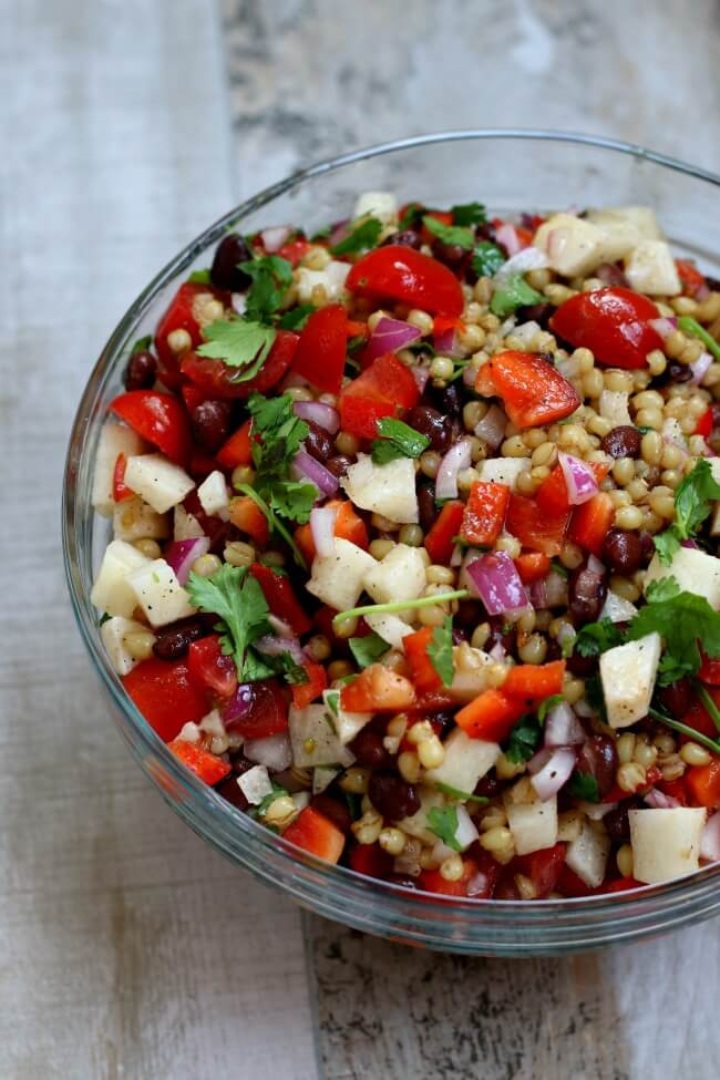 Wheat Berry Salad Recipes
 Wheat Berry Salad with Lime Dressing and Avocados Peppers