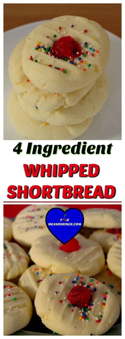 Whipped Shortbread Cookies With Cornstarch
 Whipped Shortbread Recipe