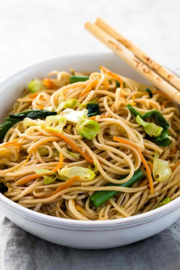 White Chinese Noodles Chow Mein Recipe Jessica Gavin