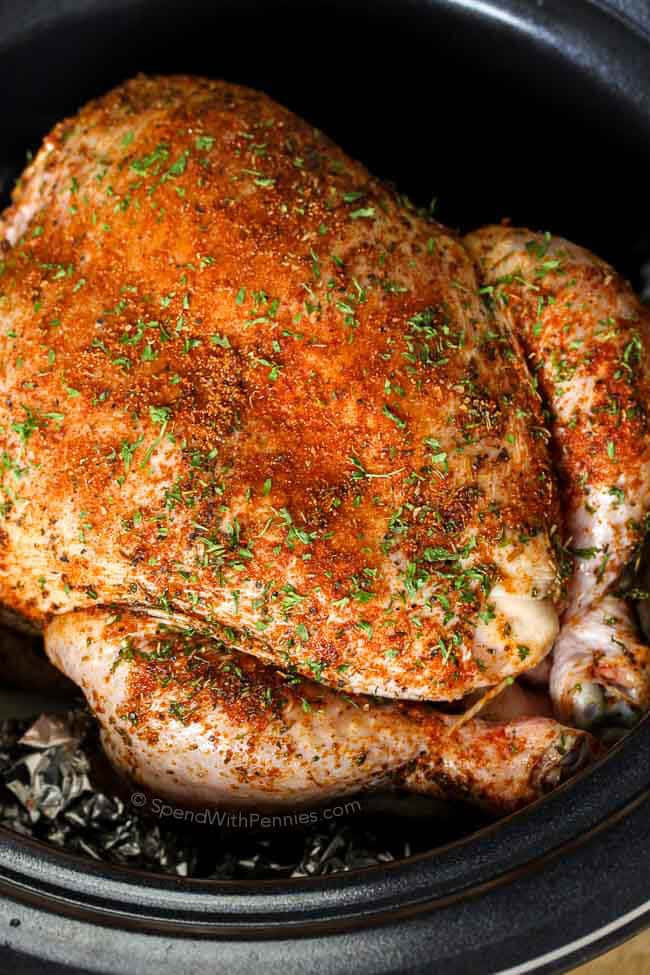 Whole Chicken Recipes
 Slow Cooker Whole Chicken & Gravy Spend With Pennies