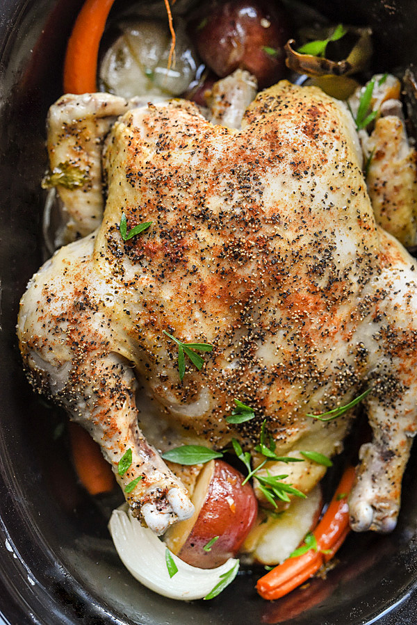 Whole Chicken Recipes
 Slow Cooker Whole Chicken
