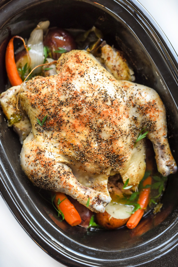 Whole Chicken Recipes Slow Cooker
 Crockpot Whole Chicken Recipe