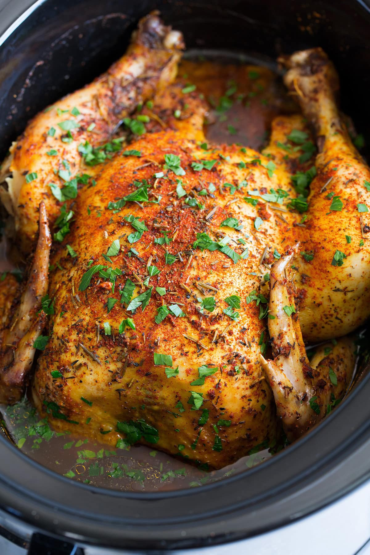 Whole Chicken Recipes Slow Cooker
 Slow Cooker Chicken Whole Rotisserie Style Cooking Classy