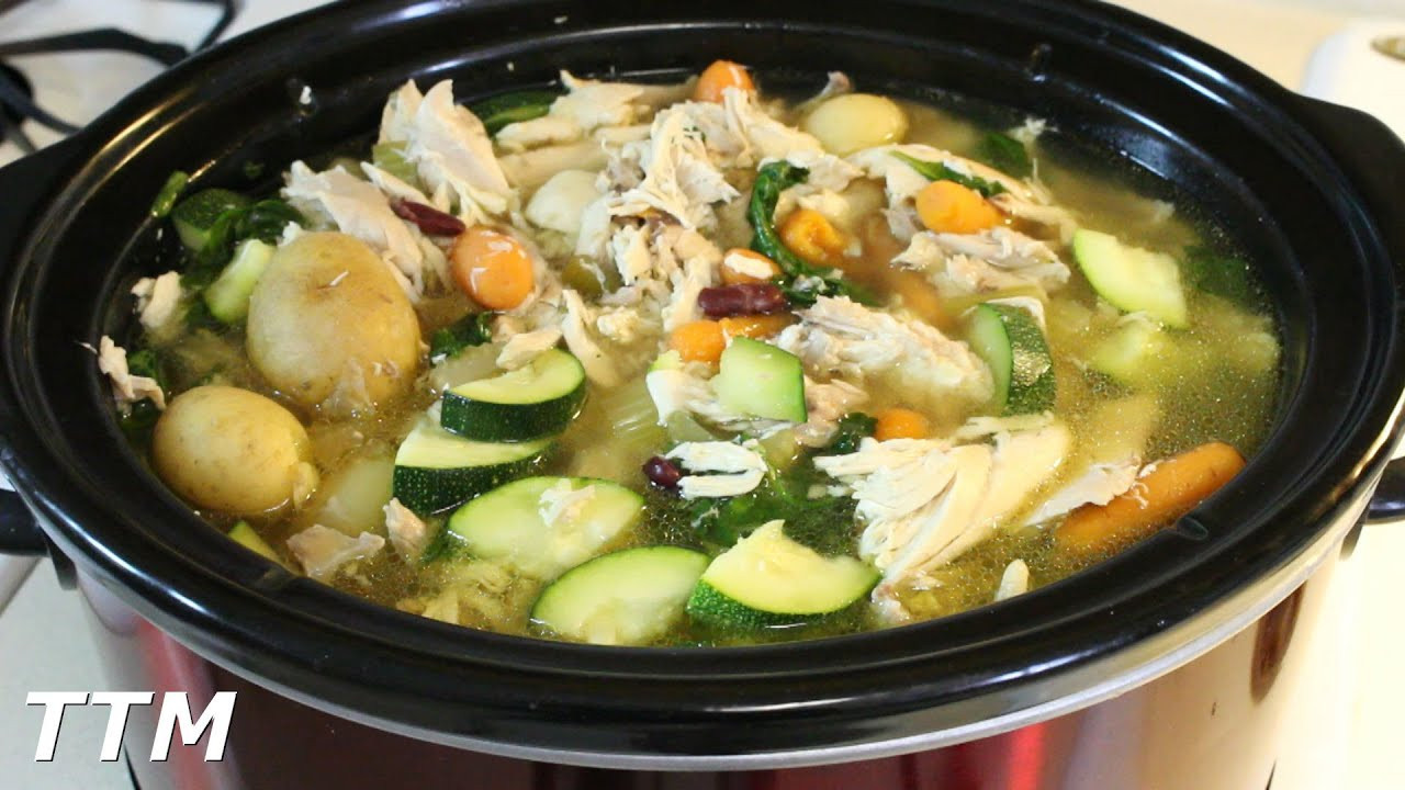Whole Chicken Soup Crock Pot
 How to Make the Best Chicken Ve able Soup in the Slow