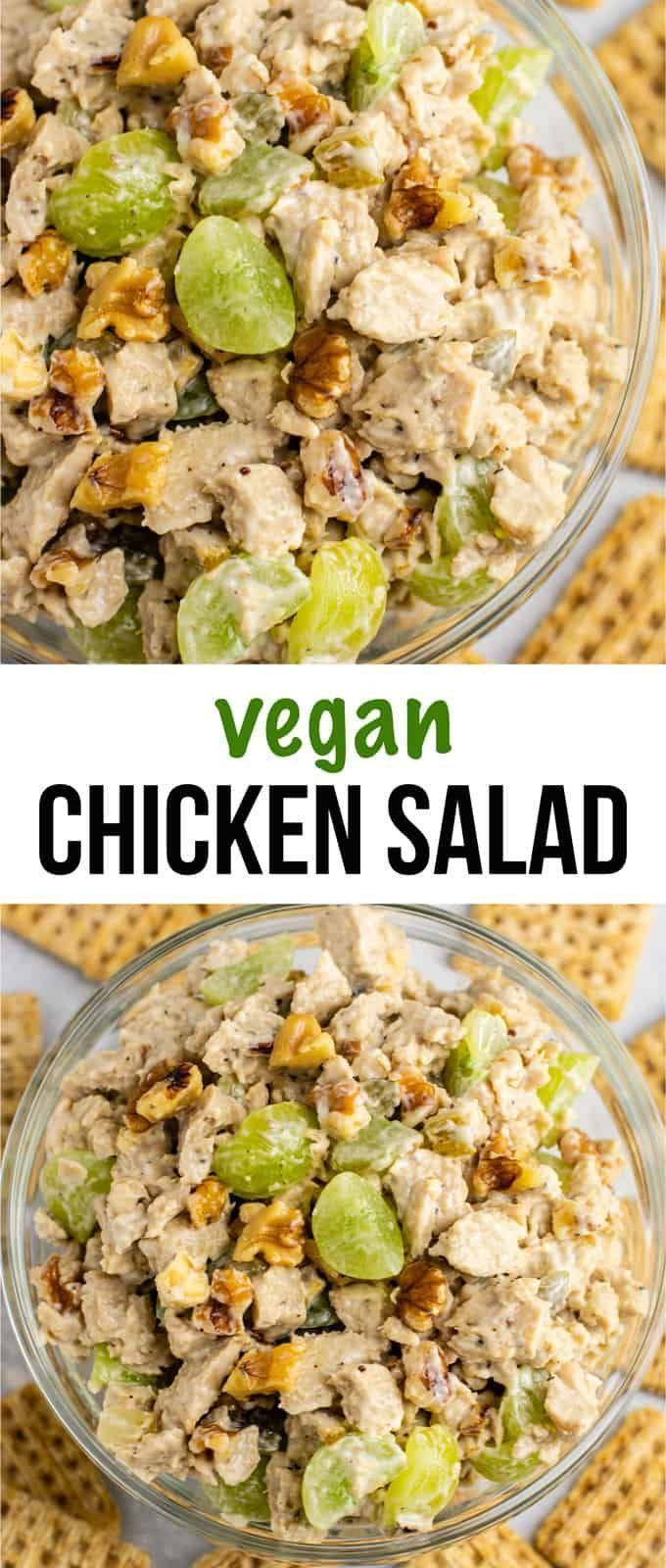 Whole Foods Vegan Chicken Salad
 Vegan chicken salad with grapes and pecans This is so