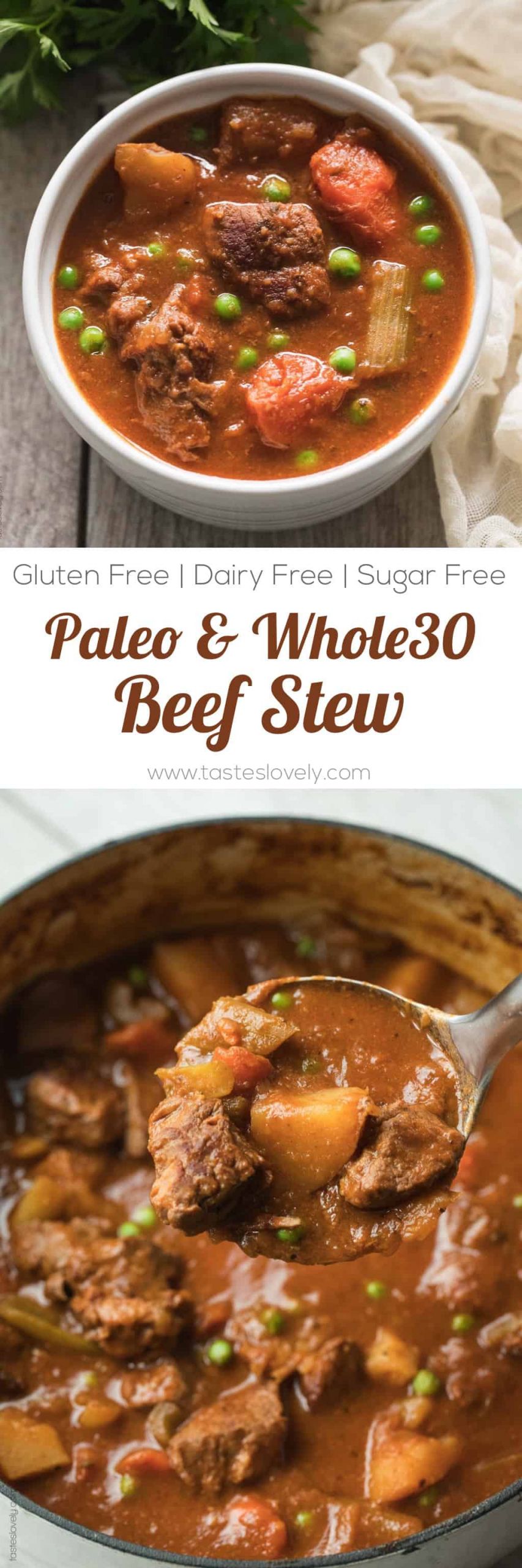 Whole30 Beef Recipes
 Paleo & Whole30 Beef Stew Slow Cooker or Dutch Oven