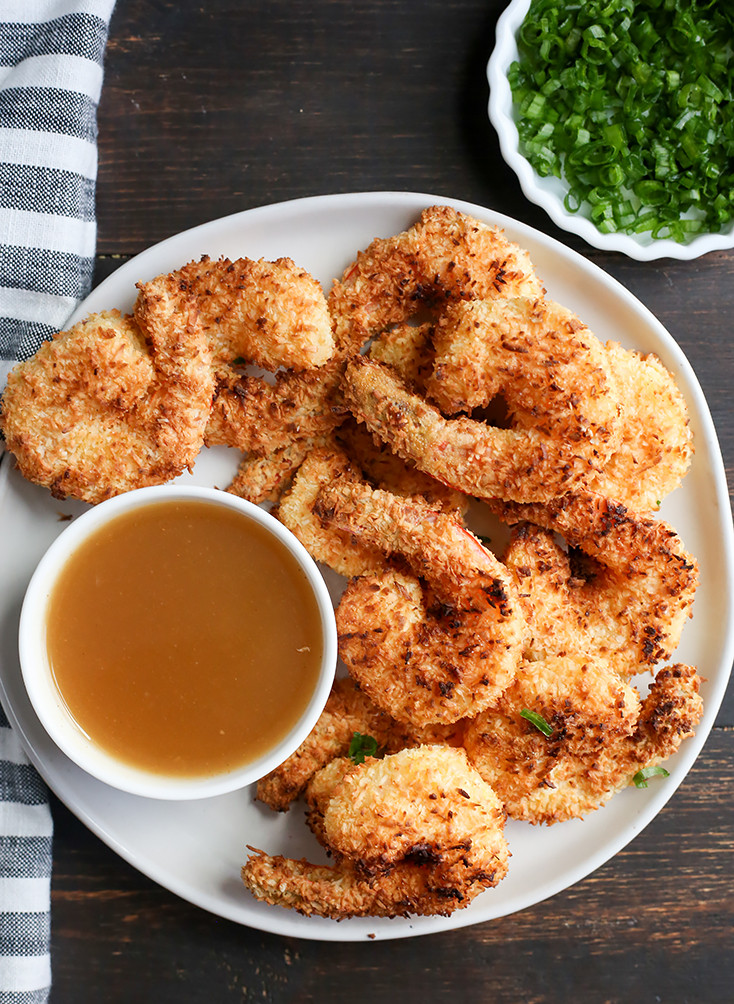 Whole30 Shrimp Recipes
 Paleo Whole30 Air Fryer Coconut Shrimp Real Food with
