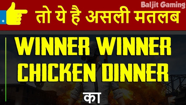Winner Winner Chicken Dinner Origin
 What is the origin of winner winner chicken dinner