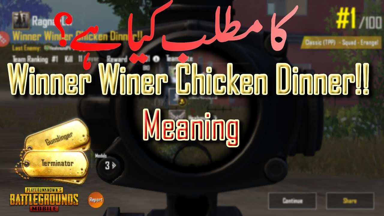 Winner Winner Chicken Dinner Origin
 Do you know meaning of Winner Winner Chicken Dinner Phrase