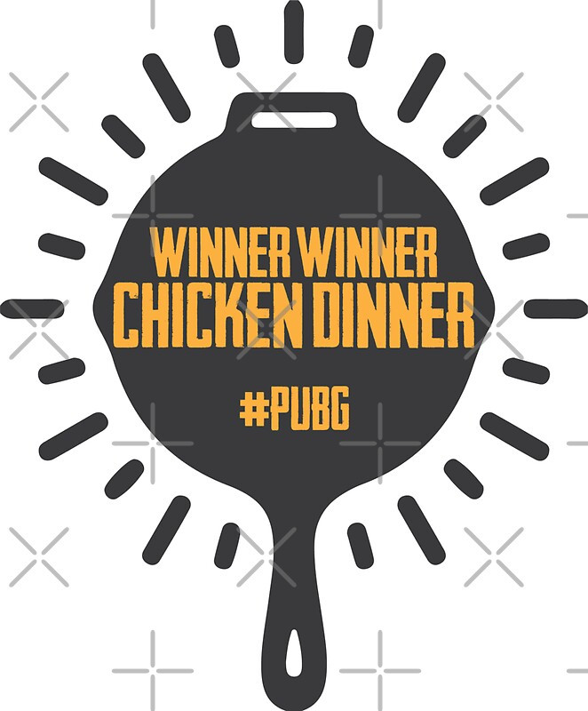 Winner Winner Chicken Dinner Pubg
 "Winner Winner Chicken Dinner PUBG PAN" Stickers by