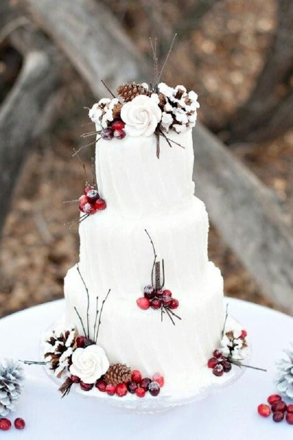 Winter Themed Wedding Cakes
 35 Fabulous Winter Wedding Cakes We Love