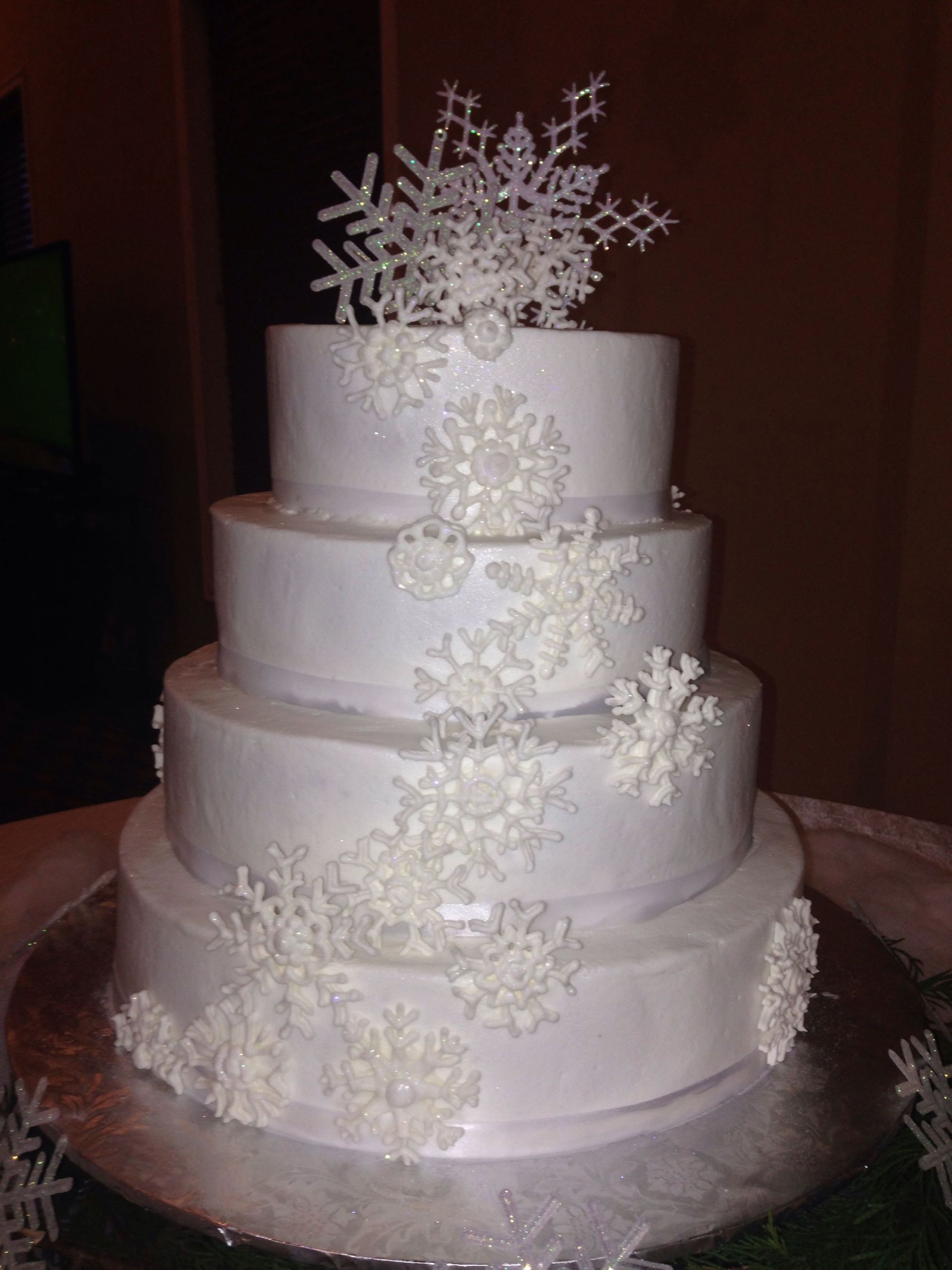 Winter Themed Wedding Cakes
 Winter themed wedding cake i made Mallory Gray 50 Cakes