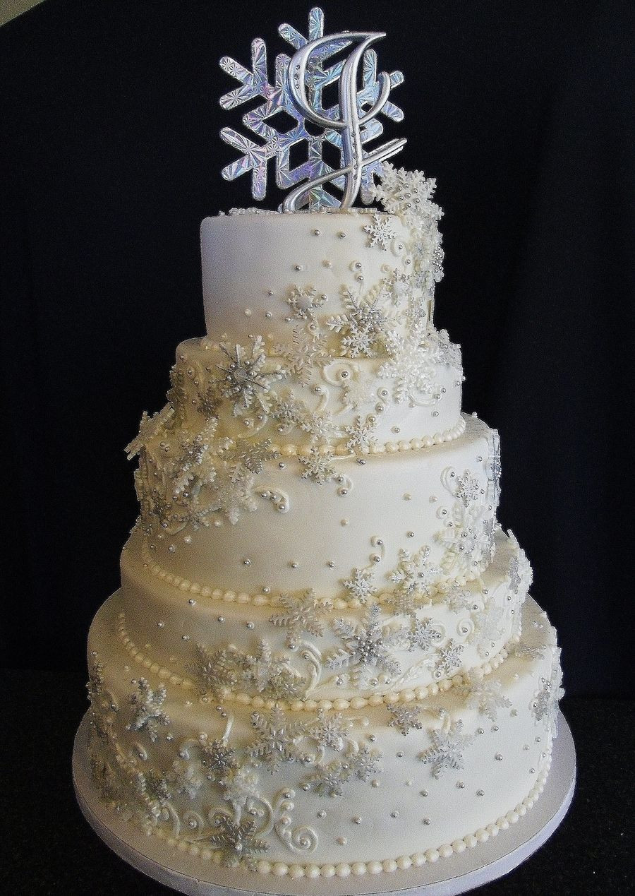 Winter Themed Wedding Cakes
 Winter Wedded Bliss