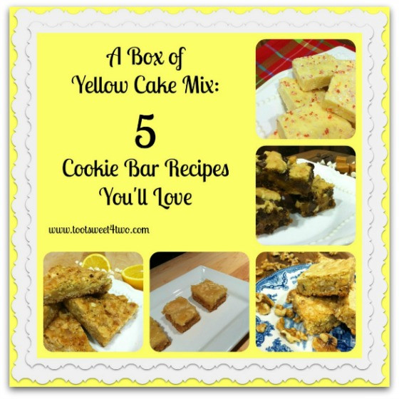 Yellow Cake Mix Cookie Bars
 A Box of Yellow Cake Mix 5 Cookie Bar Recipes You ll Love