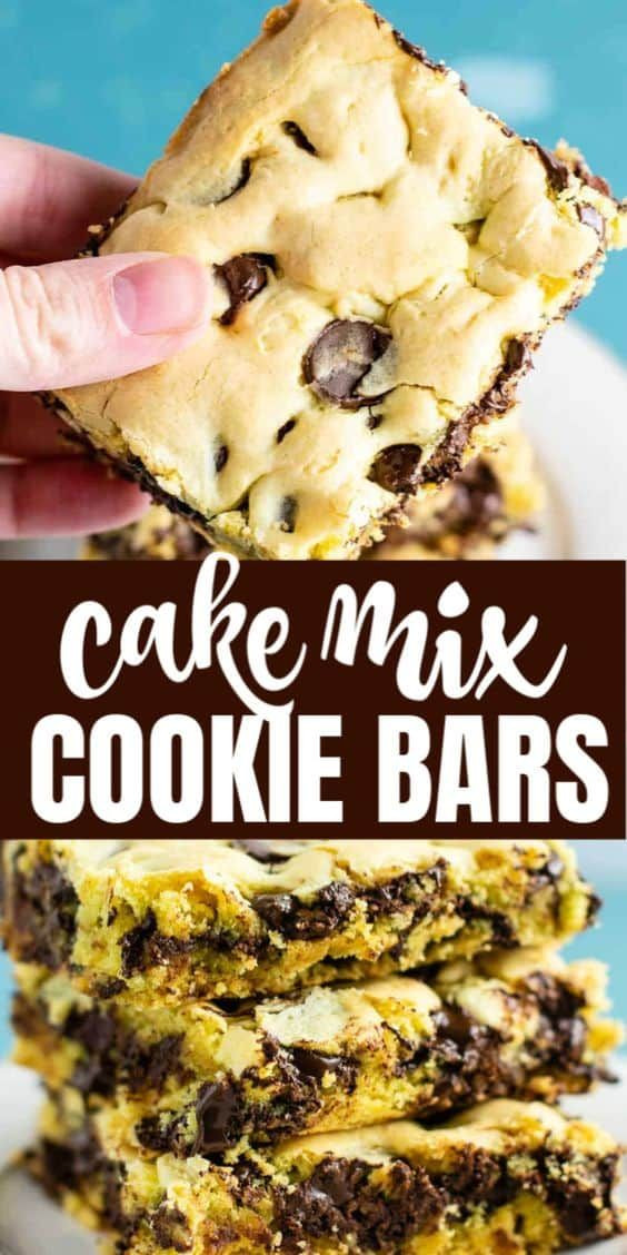 Yellow Cake Mix Cookie Bars
 The BEST cake mix cookie bars made with yellow cake mix
