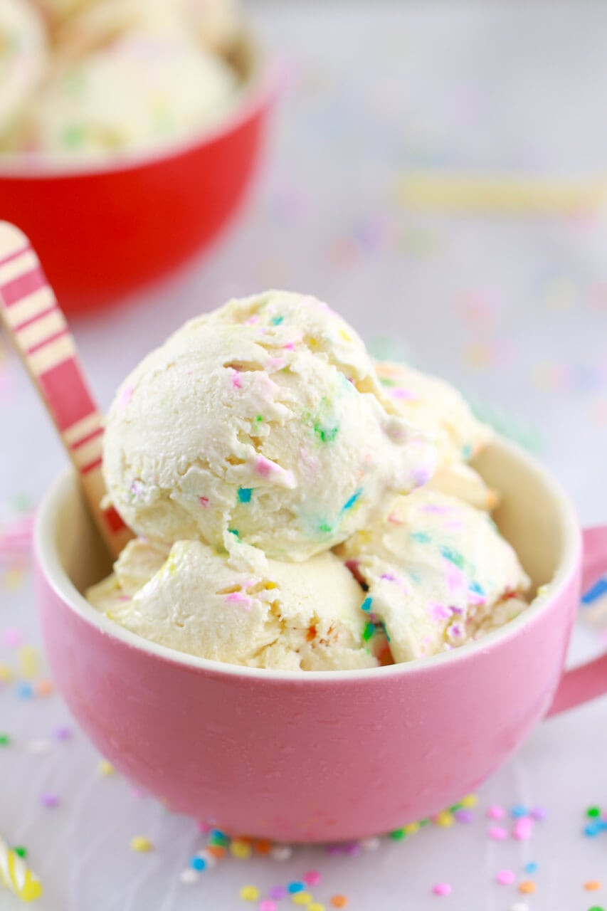 Yogurt Dessert Recipe
 Cake Batter Frozen Yogurt in 5 Minutes No Machine