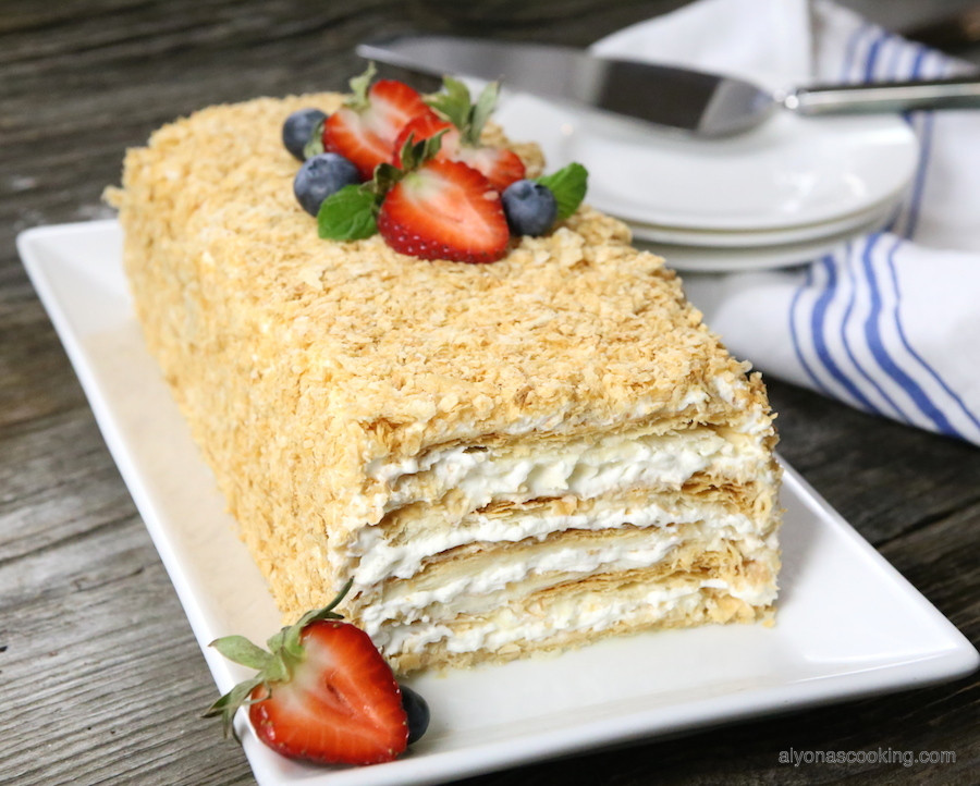 Napoleon Dessert Recipe
 Easy Napoleon Cake Without Custard Cream And Step by Step