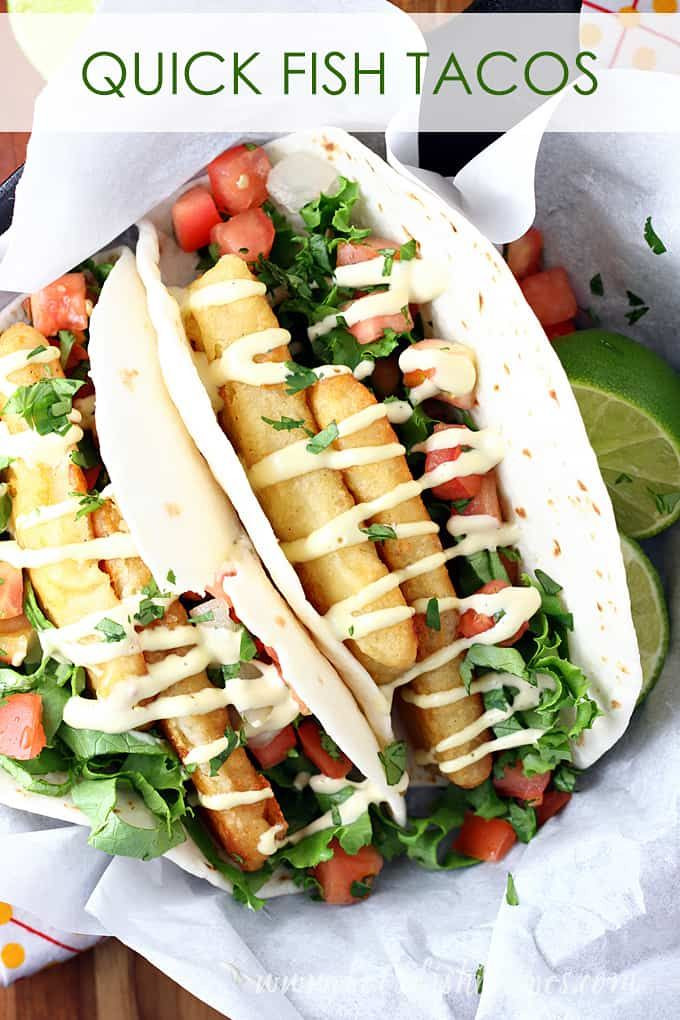 Quick Fish Recipes
 Quick Fish Tacos with Avocado Ranch Dressing