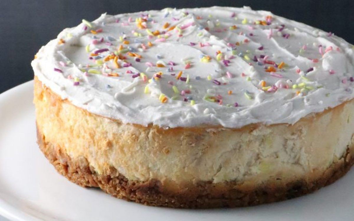 Vegan Birthday Cake Nyc
 Birthday Cake Cheesecake With Sugar Cone Crust [Vegan