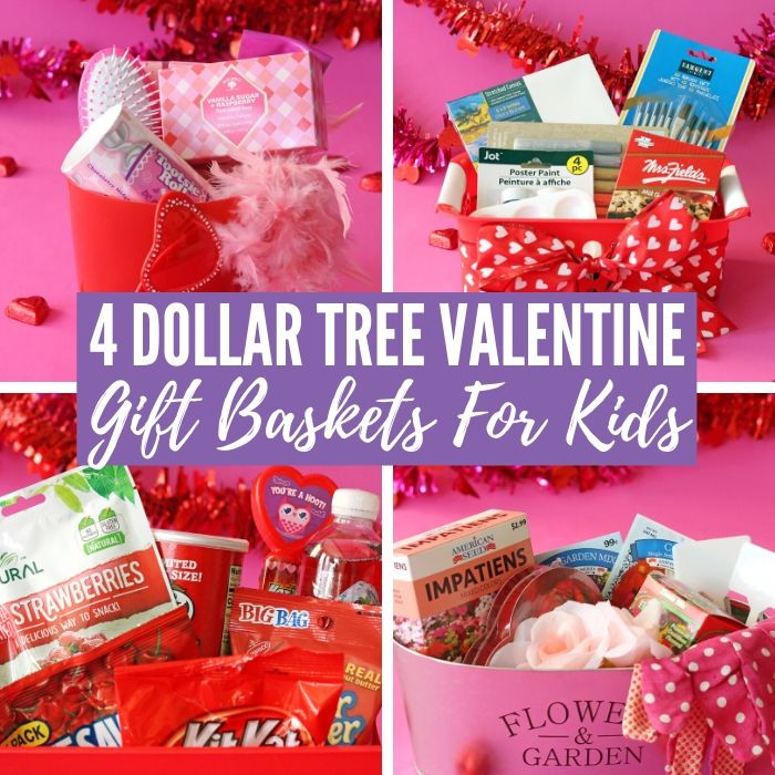 Childrens Valentines Gift Ideas
 4 Dollar Tree Valentine Gift Basket Ideas for Kids