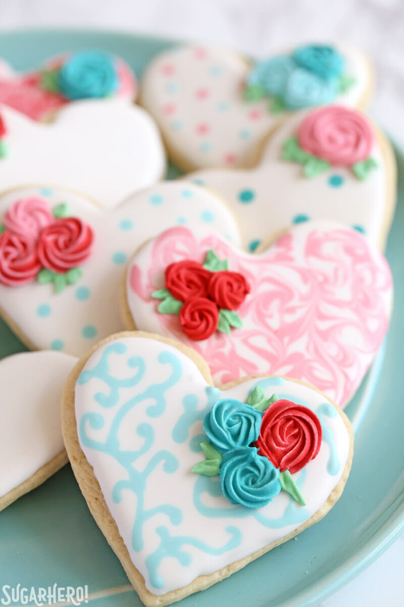 Decorating Valentine Sugar Cookies
 Valentine s Day Sugar Cookies SugarHero