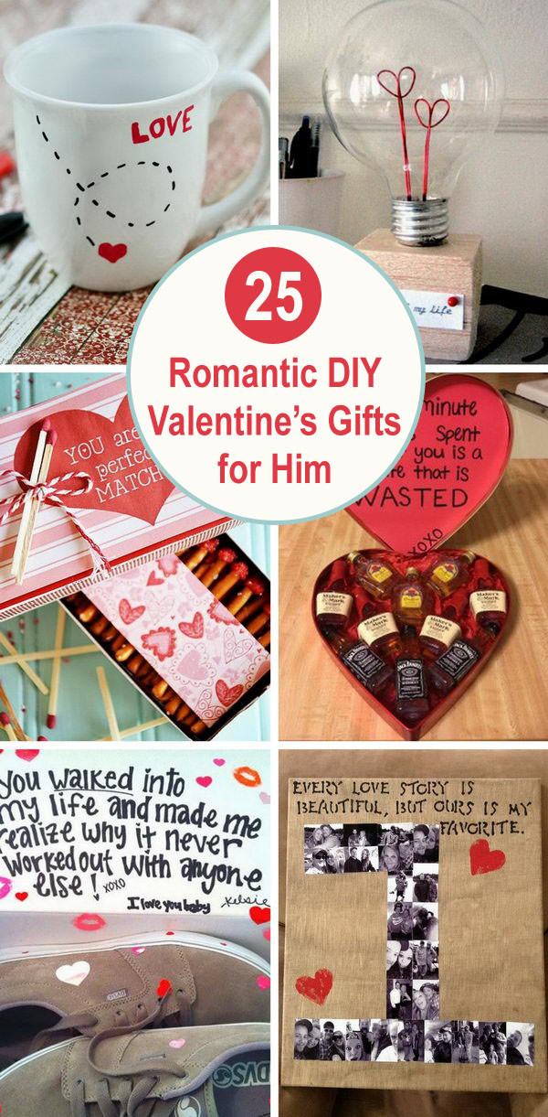Diy Valentines Gift Ideas For Him
 25 Romantic DIY Valentine s Gifts for Him 2017