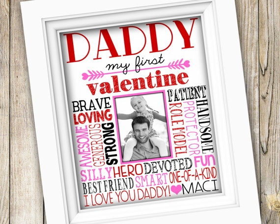 Father Daughter Valentine Gift Ideas
 Valentine s Day Gift for Dad Daddy Valentine s Day