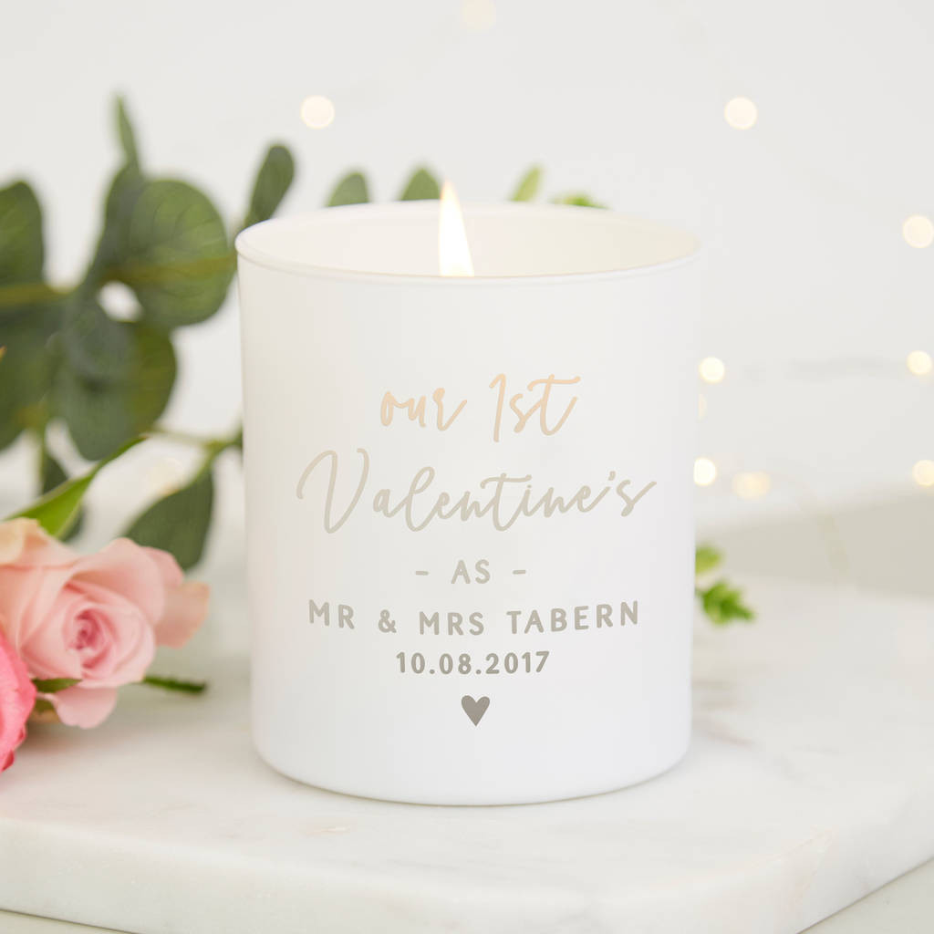 First Married Valentine'S Day Gift Ideas
 1st Married Valentine s Gift For Wife Candle By Norma