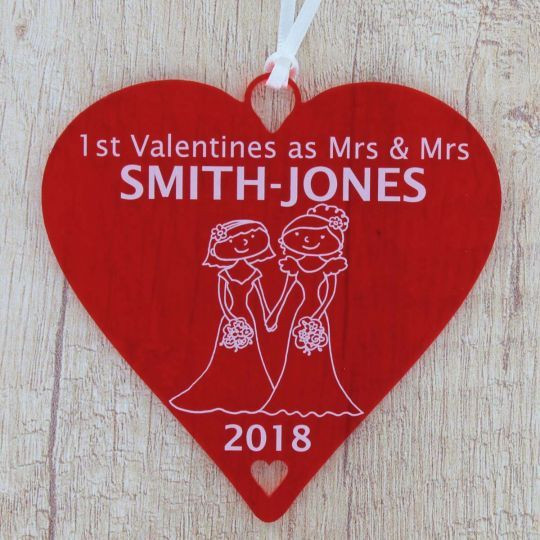 First Married Valentine'S Day Gift Ideas
 Personalised 1st Valentine s Married as Mr & Mrs or First