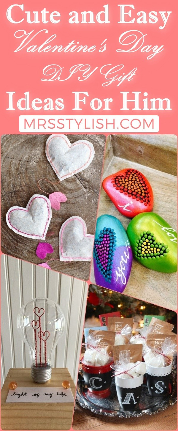 Gift Ideas For Him Valentines
 10 Cute and Easy Valentine s Day DIY Gift Ideas For Him