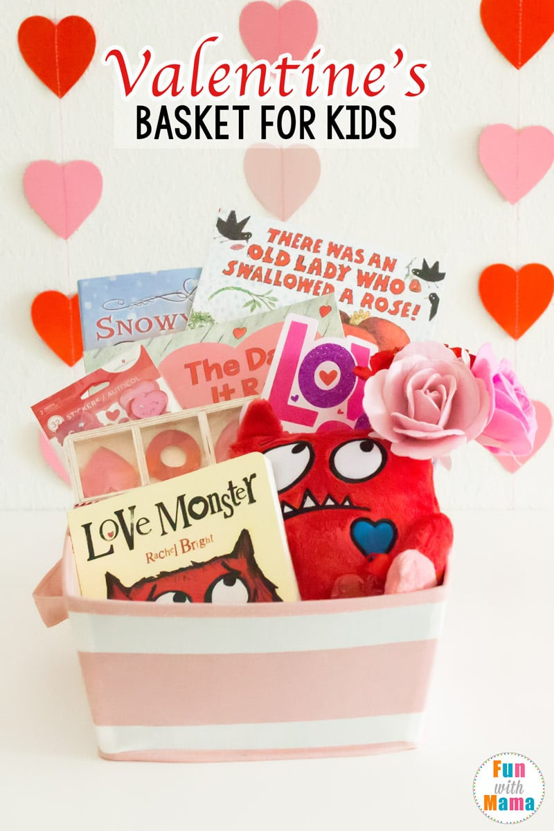 Gift Ideas For Kids For Valentines Day
 Valentines Basket Valentine s Gifts For Kids Fun with Mama