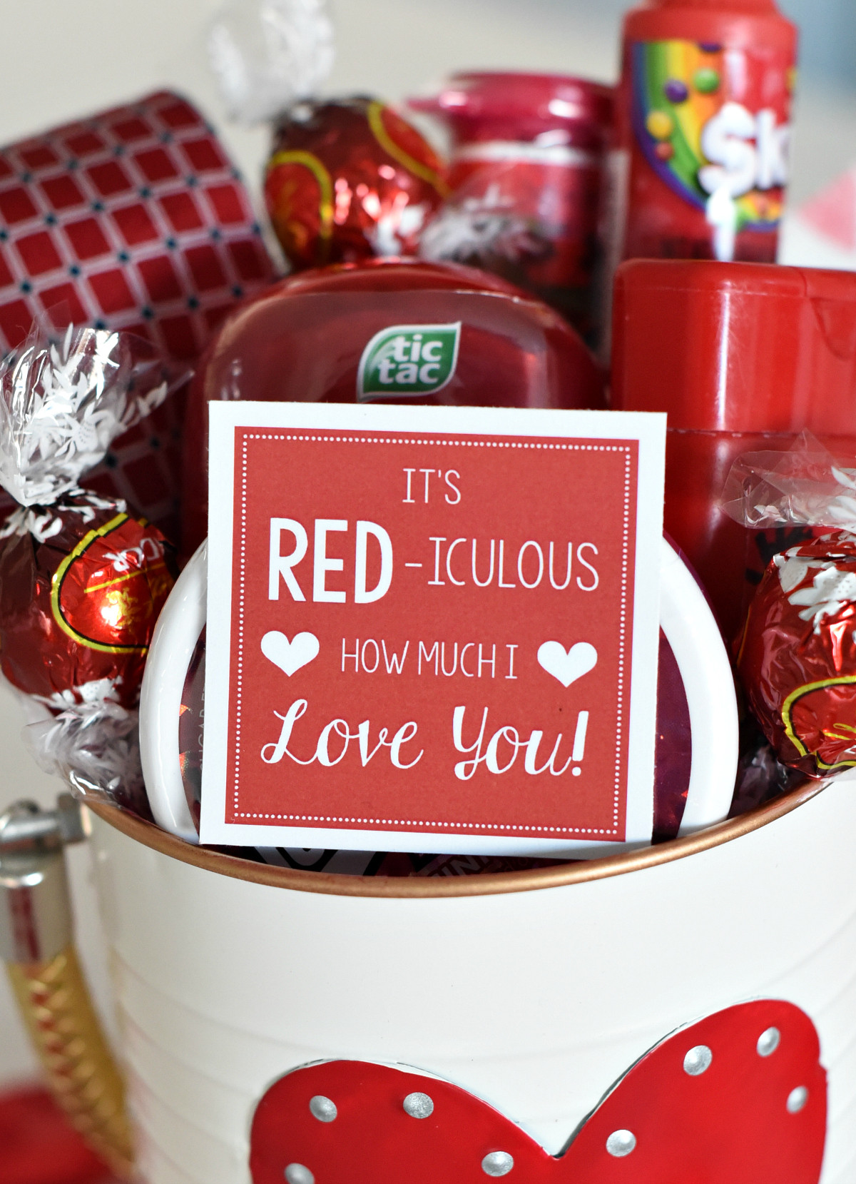 Top Gift Ideas For Valentines Day
 Cute Valentine s Day Gift Idea RED iculous Basket