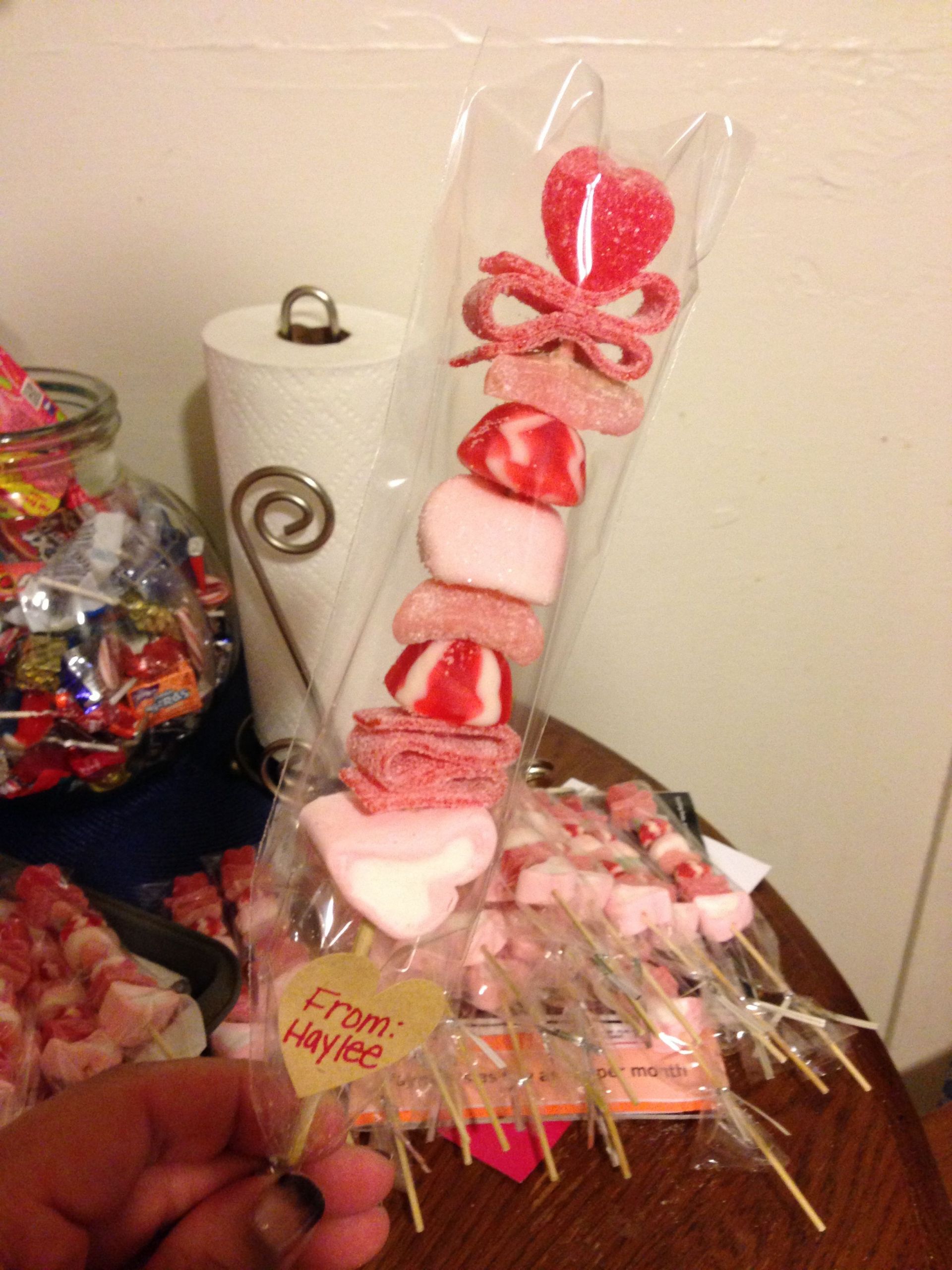 Valentine Candy Gift Ideas
 Valentine Candy Kabob s