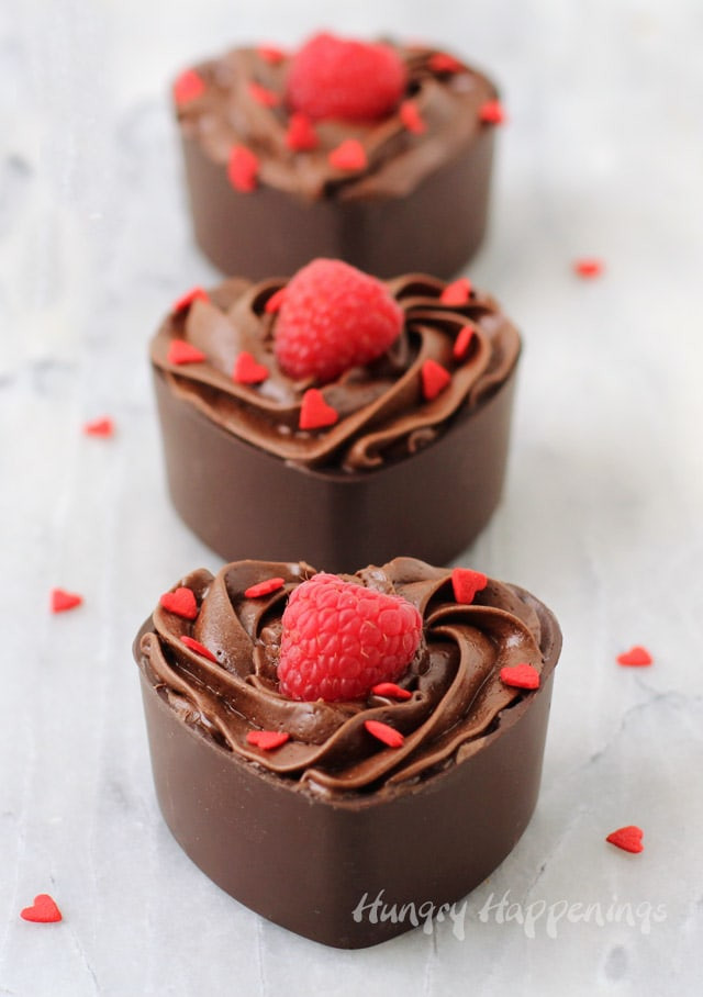 Valentine Chocolate Desserts
 Chocolate Mousse Cup Hearts Valentine s Day Desserts