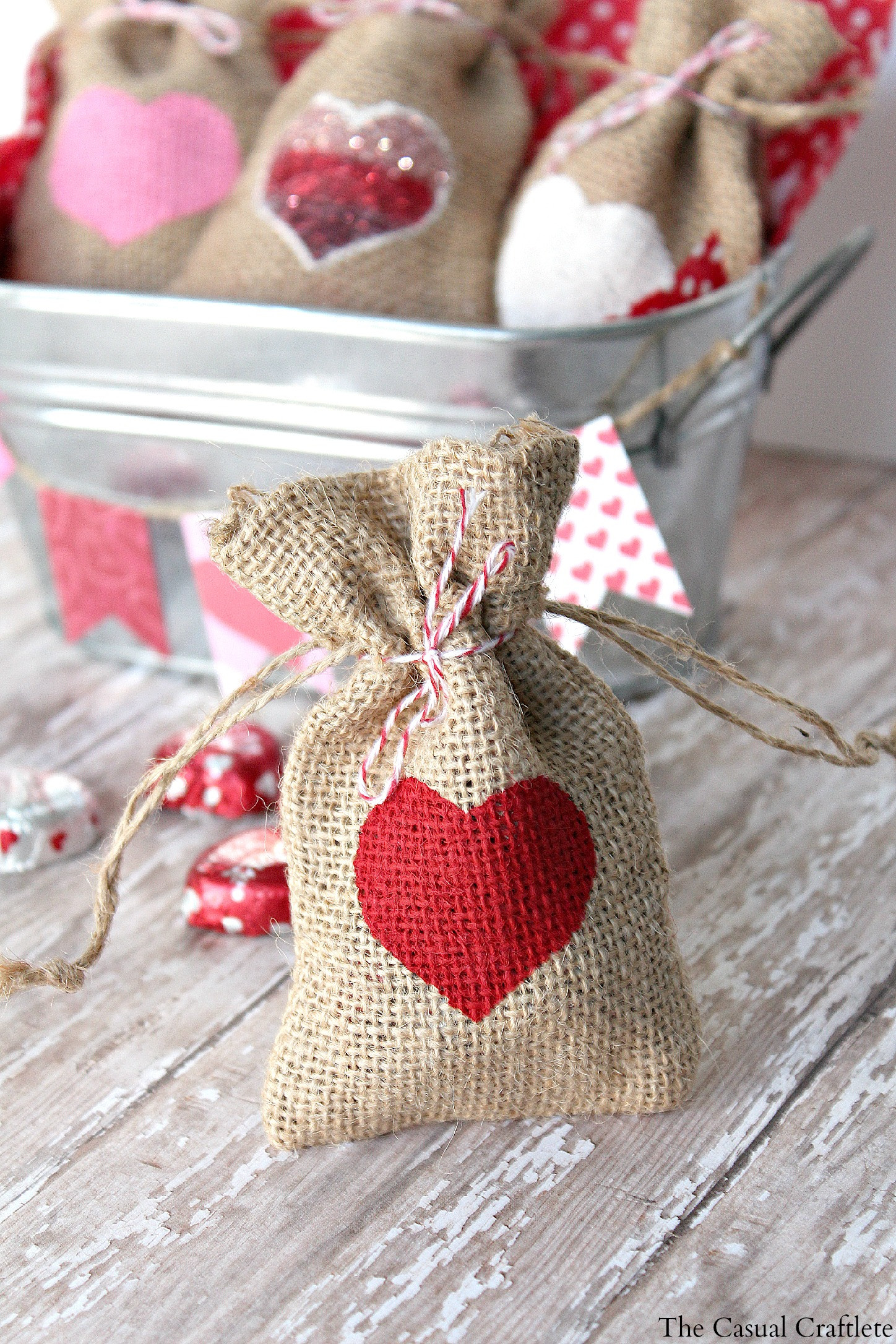 Valentine Day Handmade Gift Ideas
 DIY Valentine s Day Burlap Gift Bags