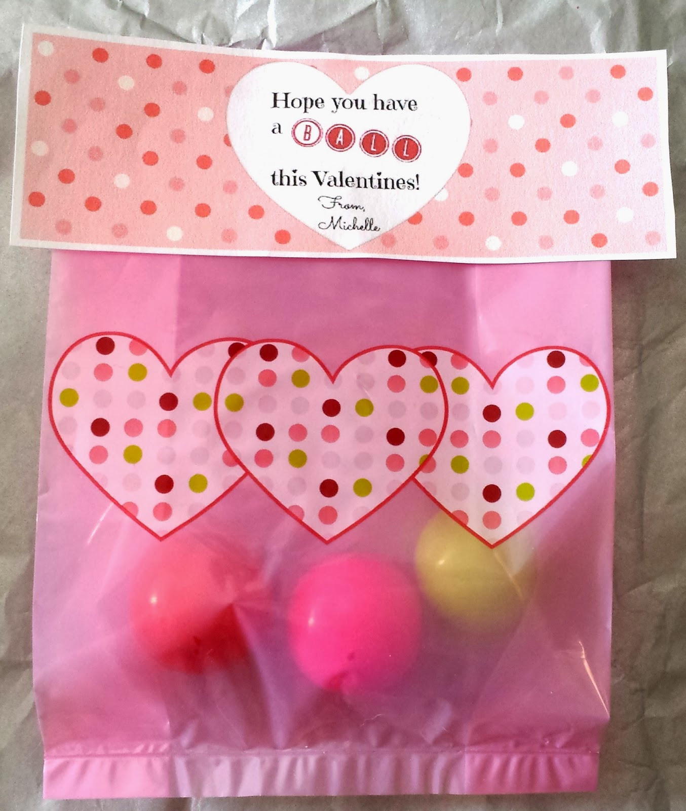 Valentine Gift Bags Ideas
 DIY Valentine s Day Bouncy Ball Gift Bag Idea Crafty Morning