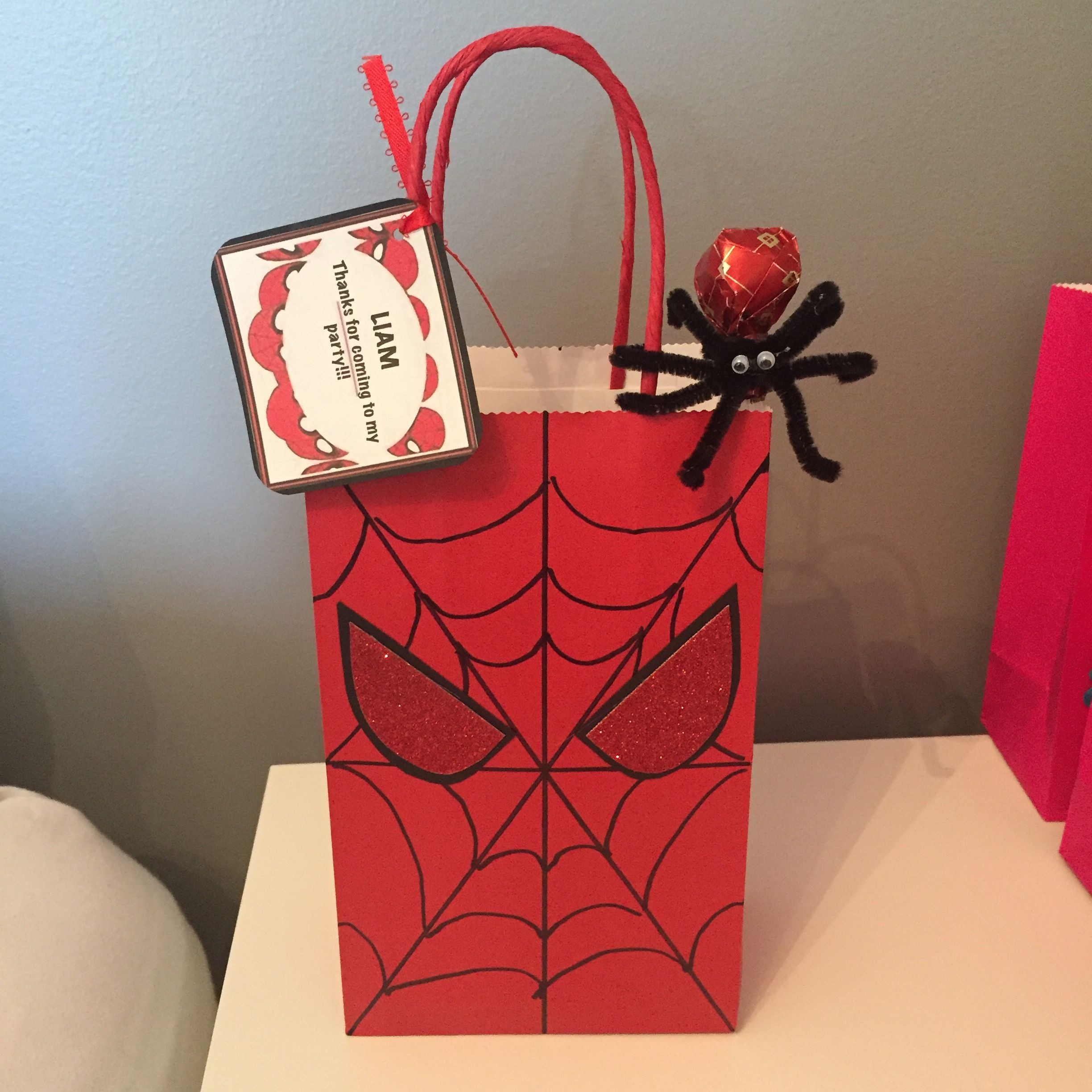 Valentine Gift Bags Ideas
 Spiderman Goo Bag
